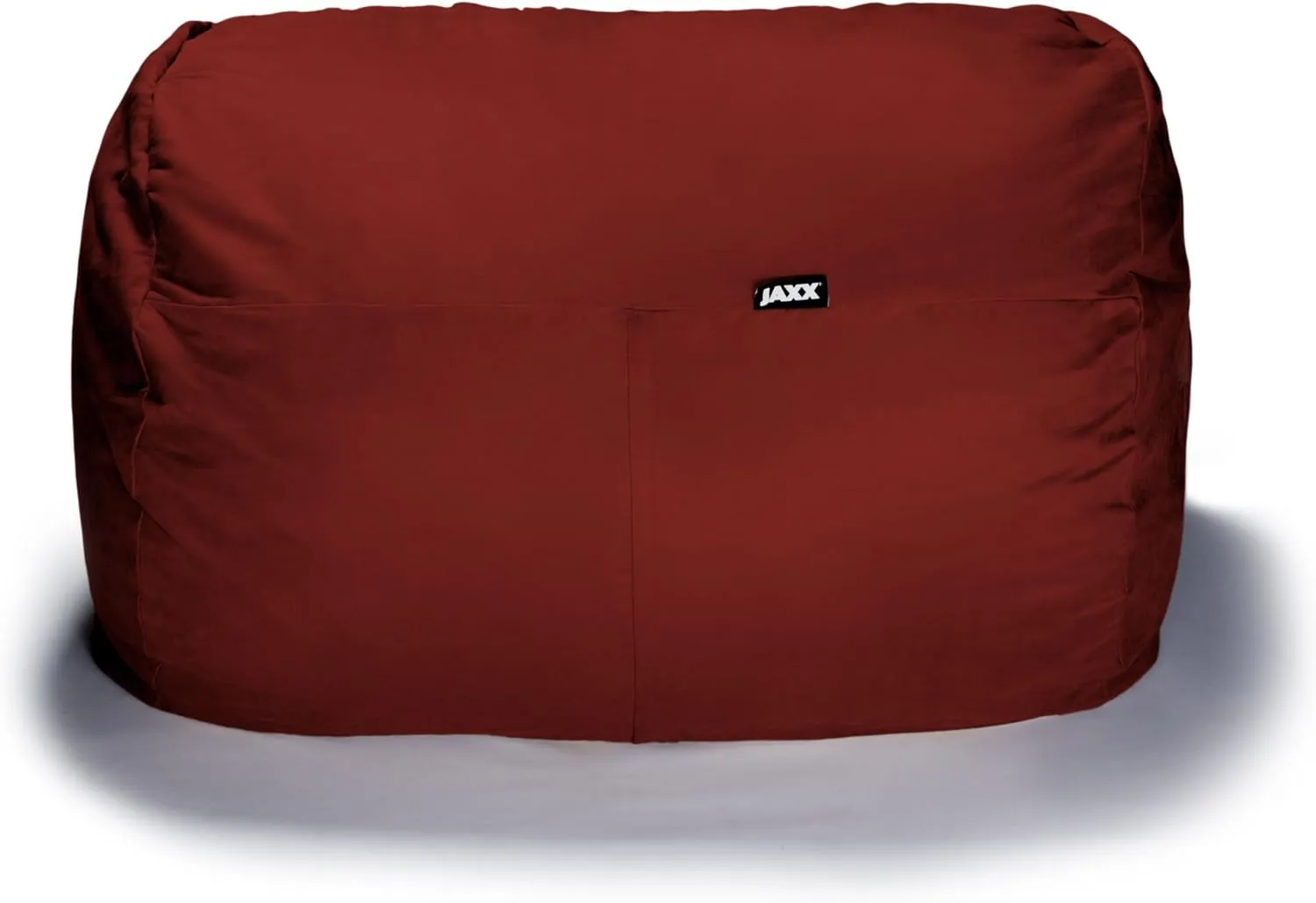 Jaxx 5.5 Foot Bean Bag Loveseat, Cinnabar
