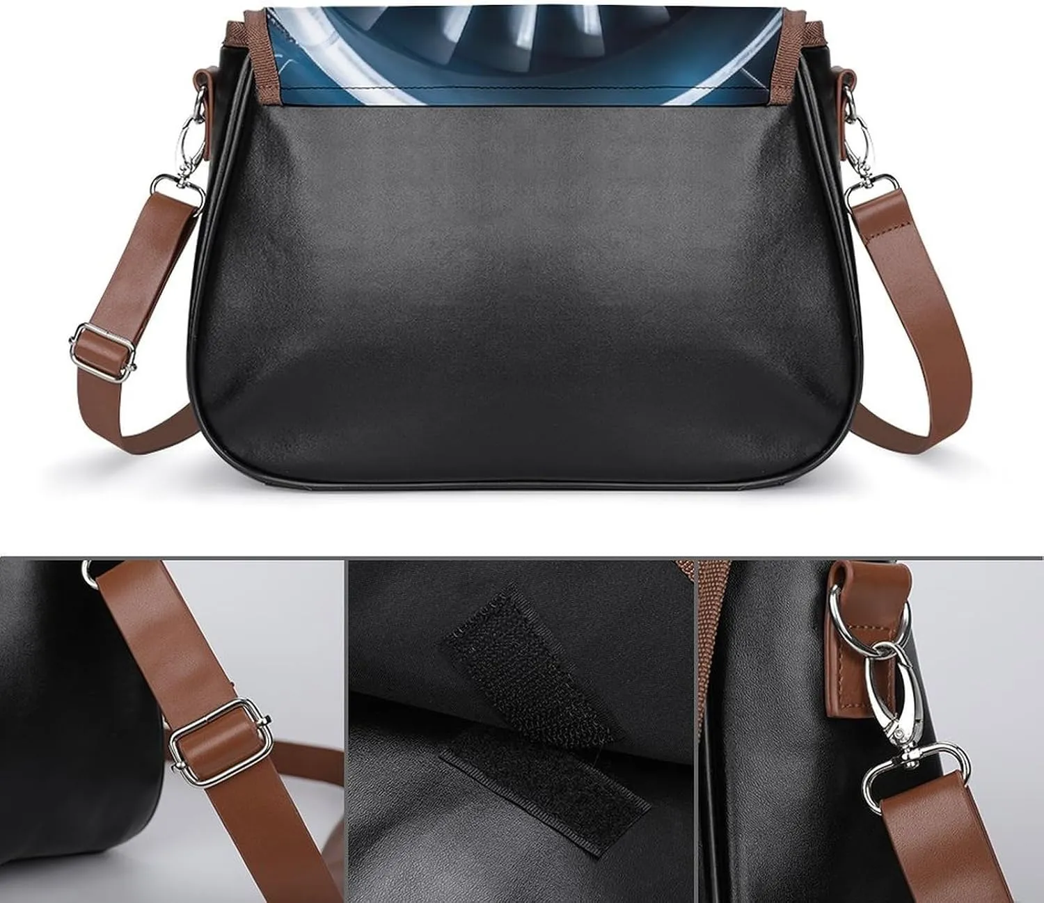 Jet Engine Crossbody Bags for Women,PU Leather Tote Bag for Women,Shoulder Bag Purse for Work Shopping Travel