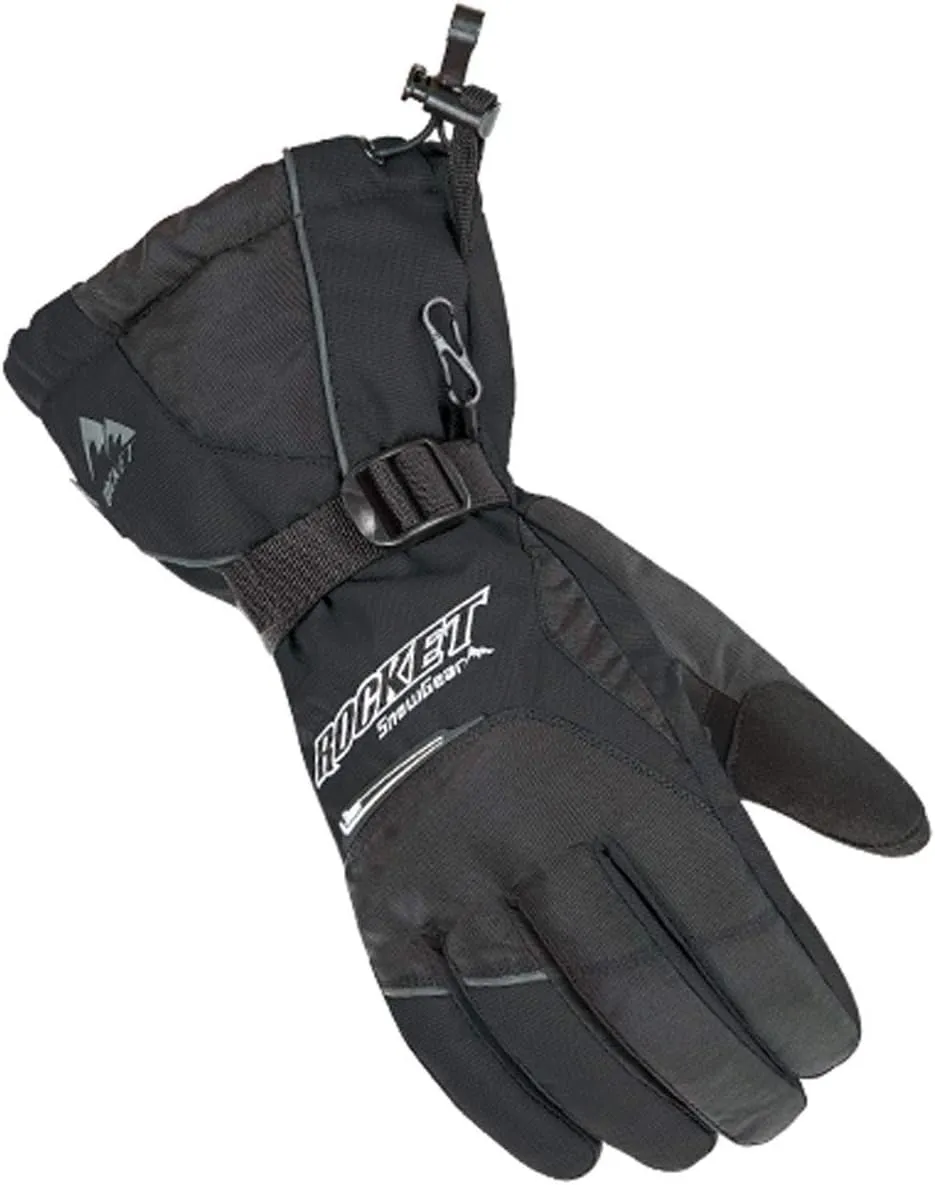 Joe Rocket Storm Men's Snowmobile Gloves - Black/Black/Large