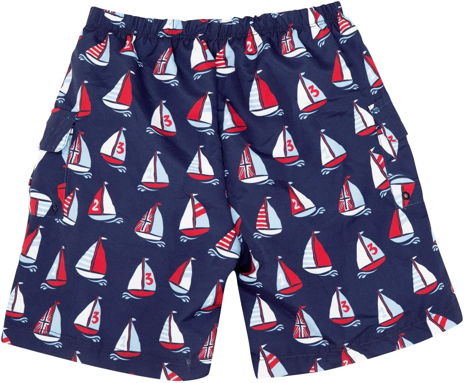 JoJo Maman Bebe No Diaper Bermuda Shorts (Toddler/Kid) - Boat-5-6