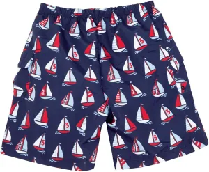 JoJo Maman Bebe No Diaper Bermuda Shorts (Toddler/Kid) - Boat-5-6