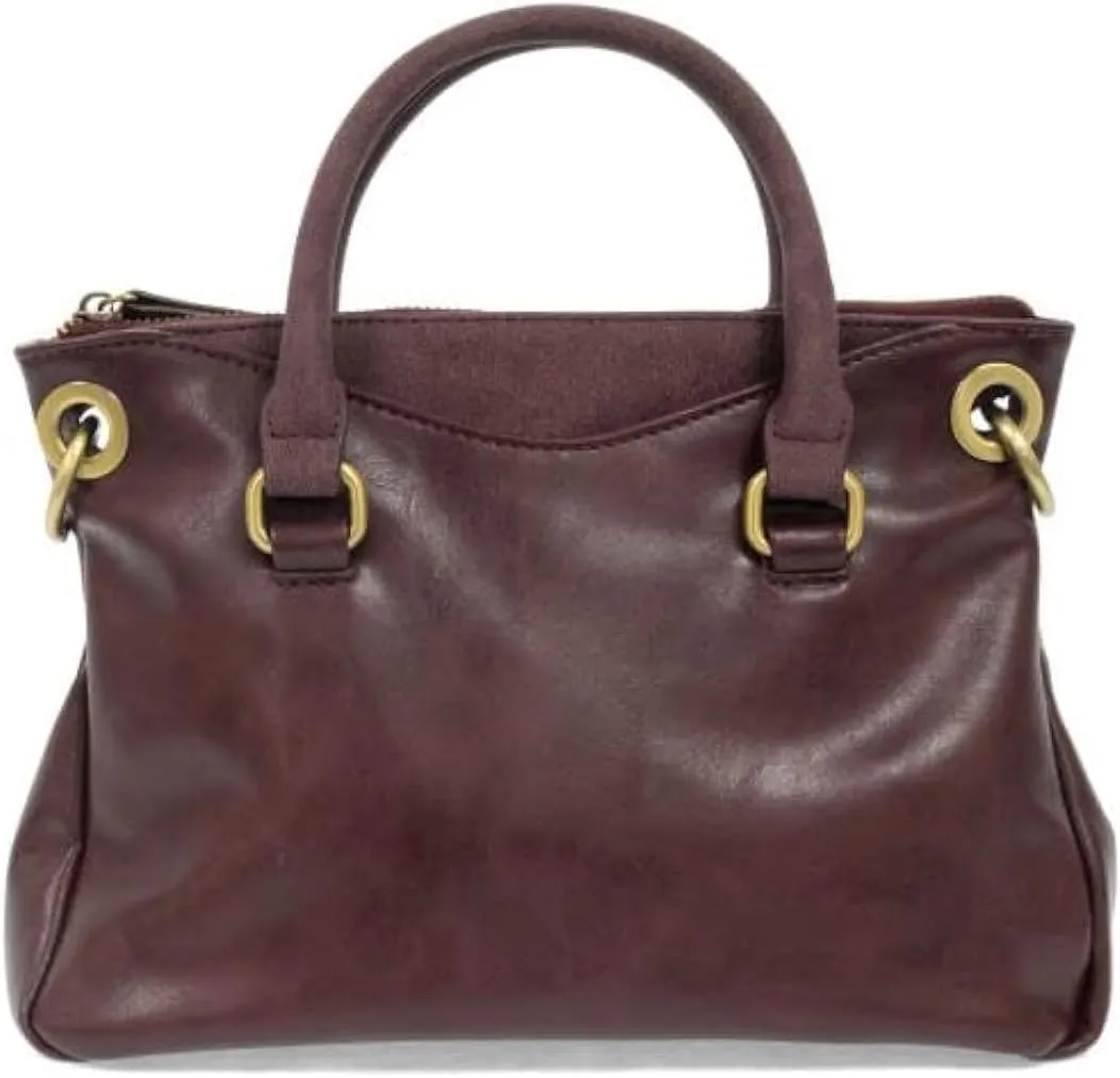 Joy Susan Stella Mini Convertible Satchel Suede Trim