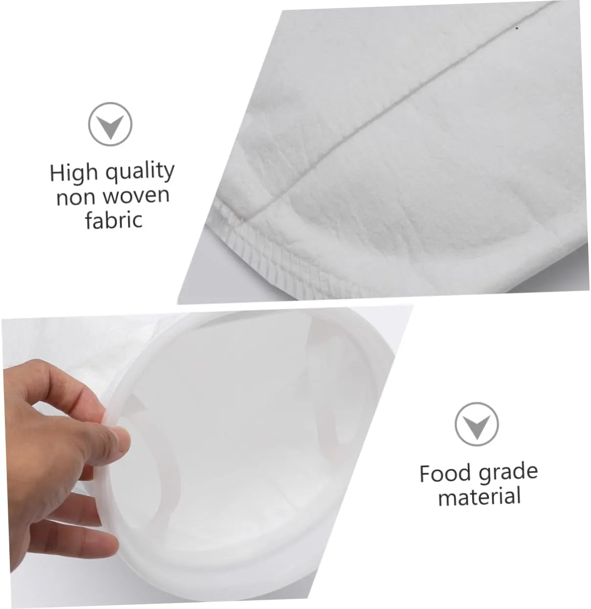 Juice Cloth Strainer Bag Reusable Food Strainer Pouch for Nut Milk Yogurt Cheese Easy to Clean