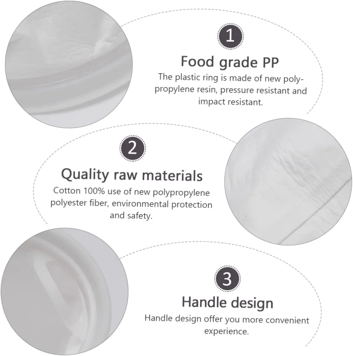 Juice Cloth Strainer Bag Reusable Food Strainer Pouch for Nut Milk Yogurt Cheese Easy to Clean