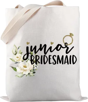 Junior Bridesmaid Proposal Gift - Bridesmaid Wedding Favor Tote & Welcome Bags