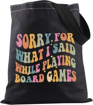 JXGZSO Board Games Tote Bag Board Game Gift Game Night Shoulder Bag Board Games Lovers Gift