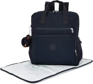 Kipling Audrie Backpack Diaper Bag True Blue Tonal