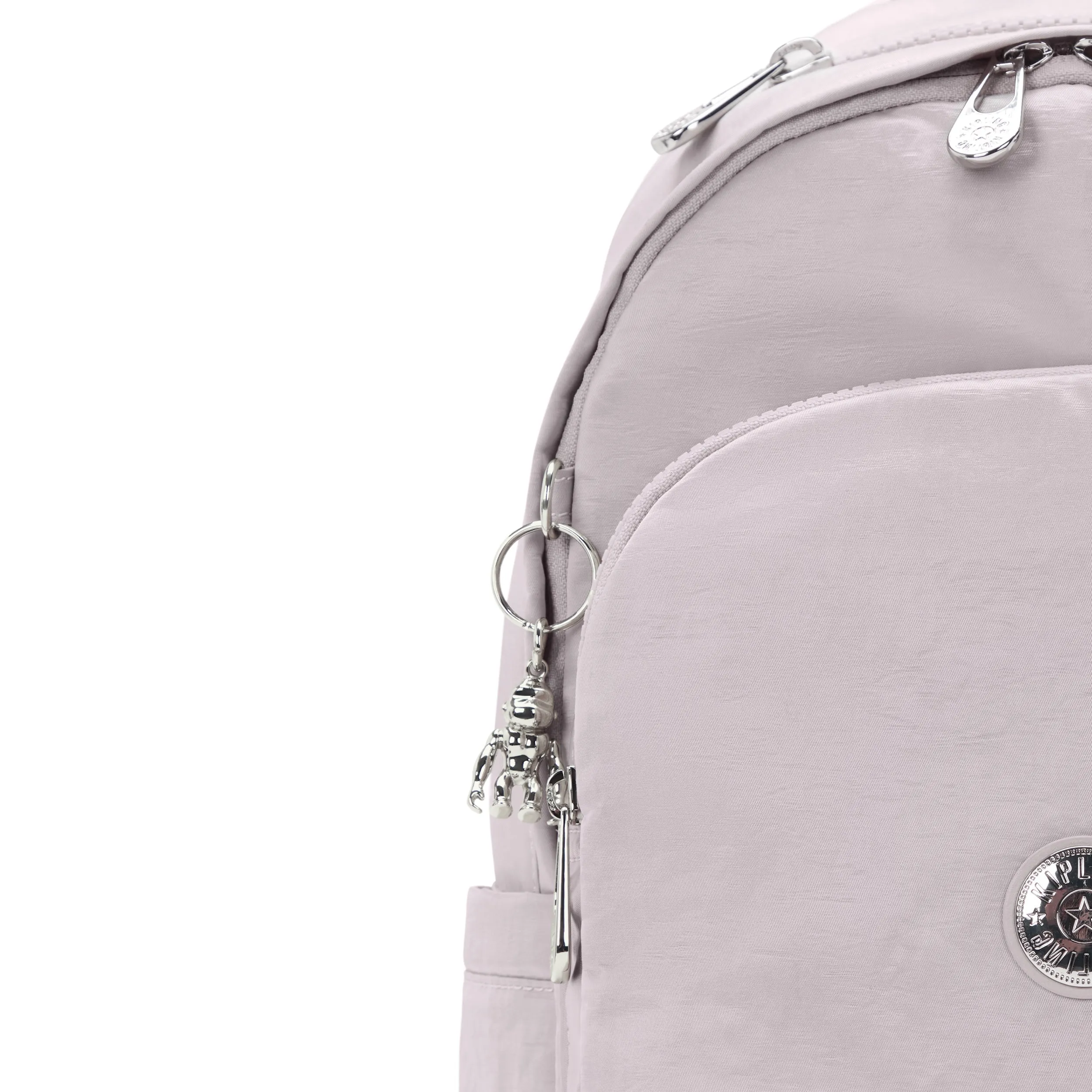 KIPLING-Delia-Medium Backpack-Gleam Silver-I6371-K6G