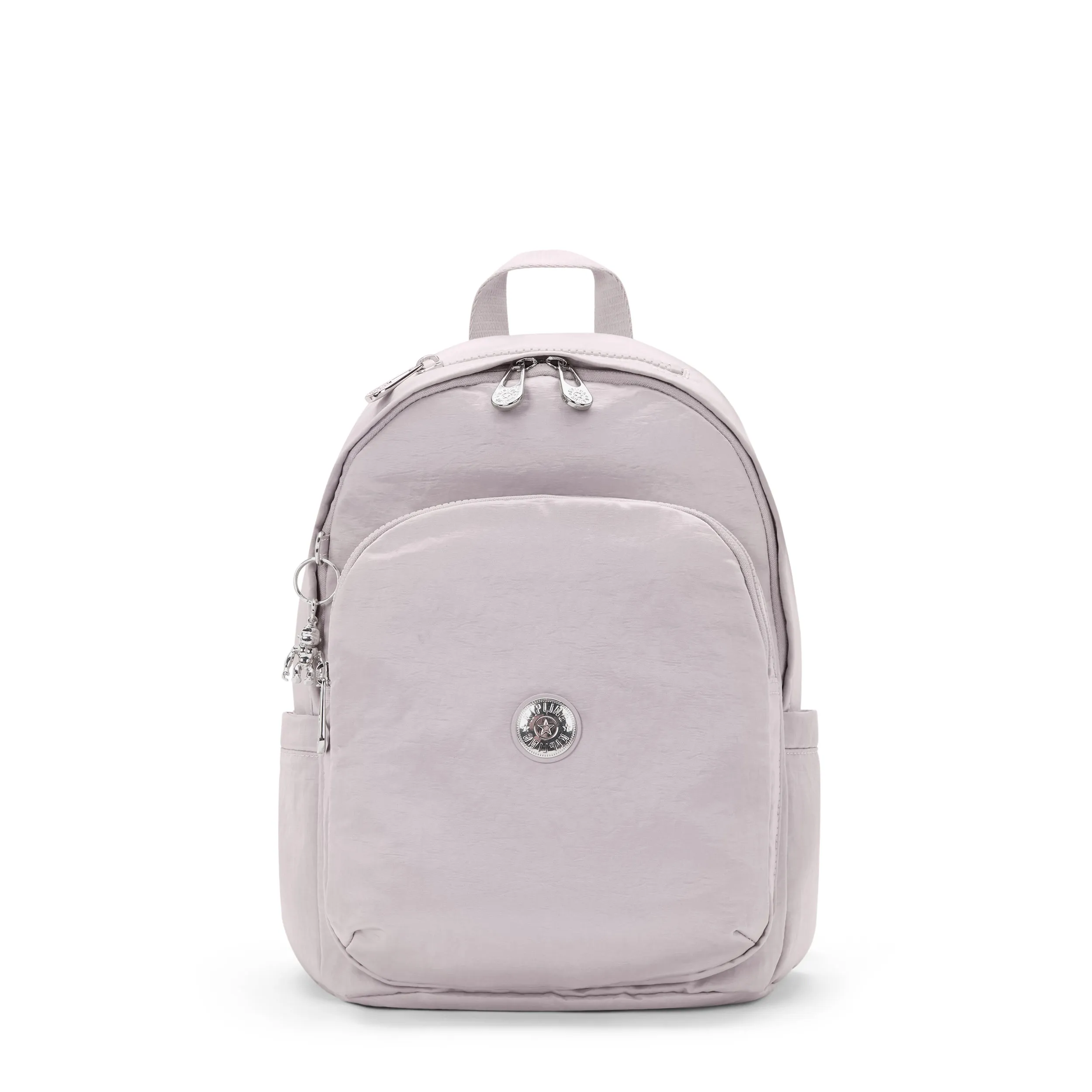 KIPLING-Delia-Medium Backpack-Gleam Silver-I6371-K6G