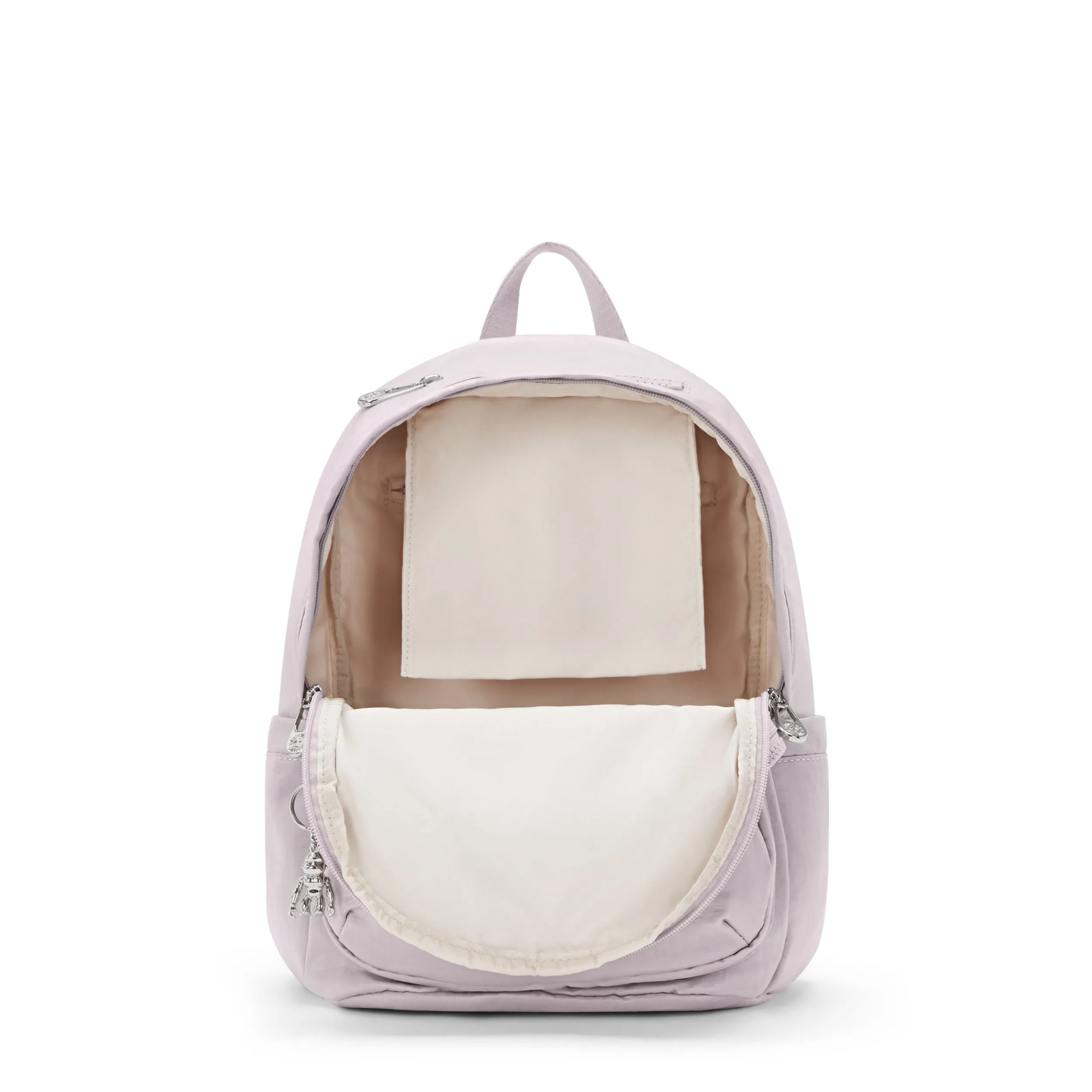 KIPLING-Delia-Medium Backpack-Gleam Silver-I6371-K6G