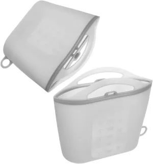Kisangel Microwave Steam Bag Set of 2 Reusable Food Storage Bags Large Capacity Silicone Freezer for Snacks Steam for Baby Bottle