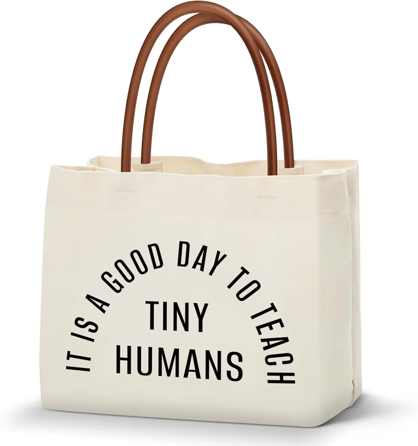 KLL Teacher Gifts Canvas Tote Bags: Teacher Appreciation Gifts, Teacher Christmas Birthday Gifts - Reusable Grocery Bags