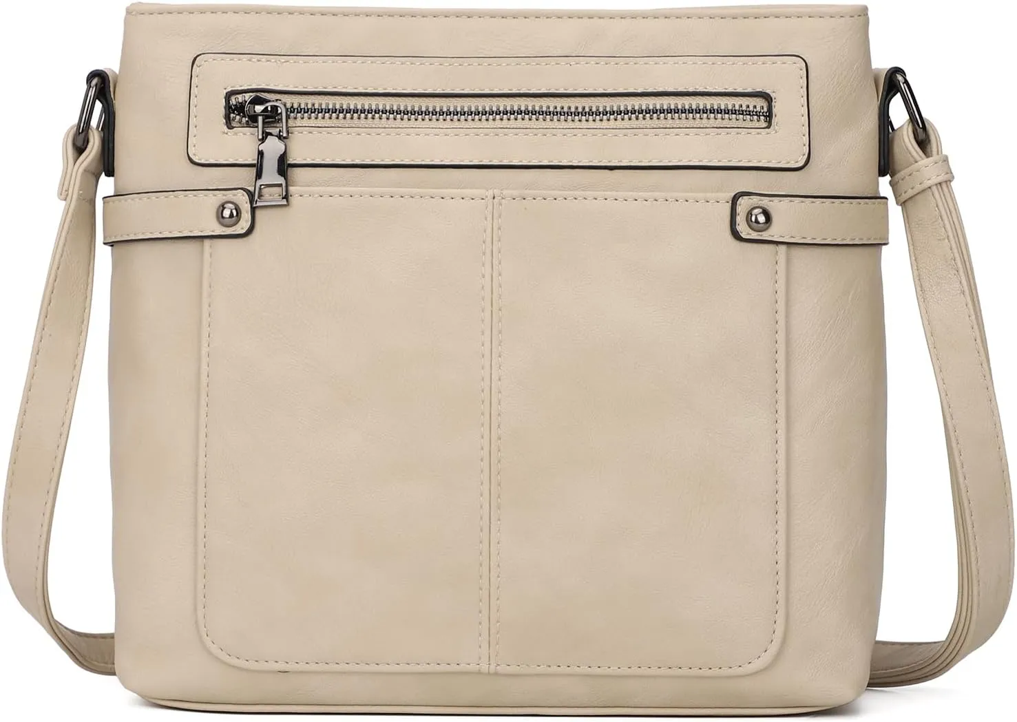KouLi Buir Crossbody Purses for Women PU Leather Shoulder Bags Multi Pocket Cross Over Bag