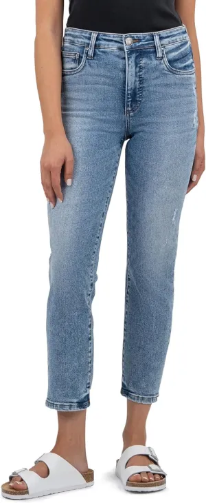 KUT from the Kloth Women's Rachael High Rise Fab Ab Mom Regular Hem