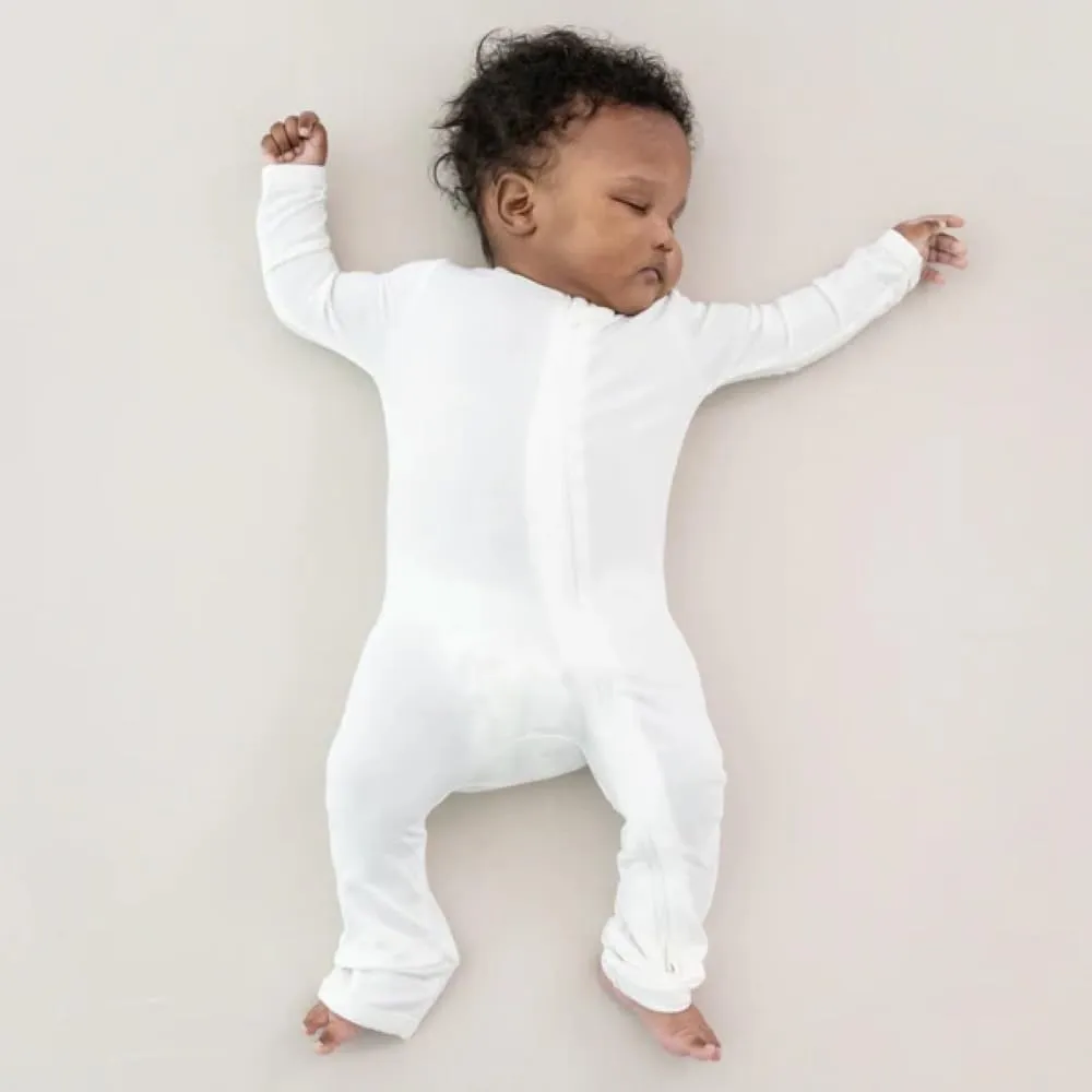 KYTE BABY Unisex Rayon Made From Bamboo Zippered Rompers 0-24 Months