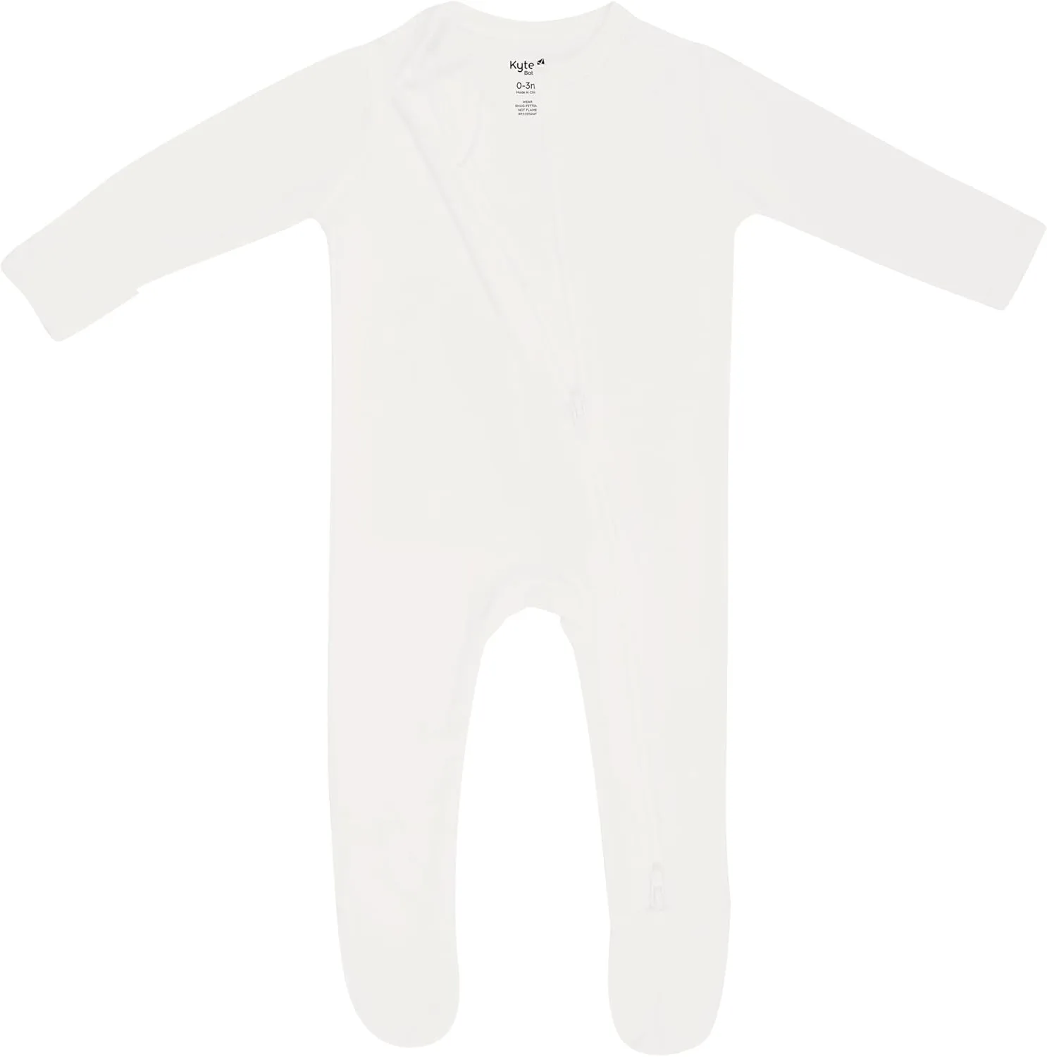 KYTE BABY Unisex Rayon Made From Bamboo Zippered Rompers 0-24 Months