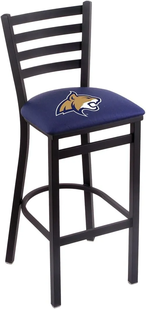 L004 Montana State 30" Stationary Bar Stool with Black Wrinkle Finish