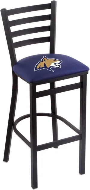 L004 Montana State 30" Stationary Bar Stool with Black Wrinkle Finish