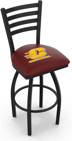 L014 Central Michigan 36" Swivel Bar Stool with Black Wrinkle Finish