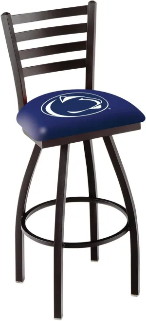 L014 Penn State 25" Swivel Counter Stool with Black Wrinkle Finish