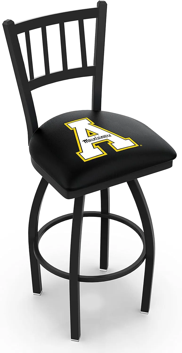 L018 Appalachian State 36" Swivel Bar Stool with Black Wrinkle Finish