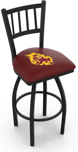 L018 Arizona State (Sparky) 25" Swivel Counter Stool with Black Wrinkle Finish