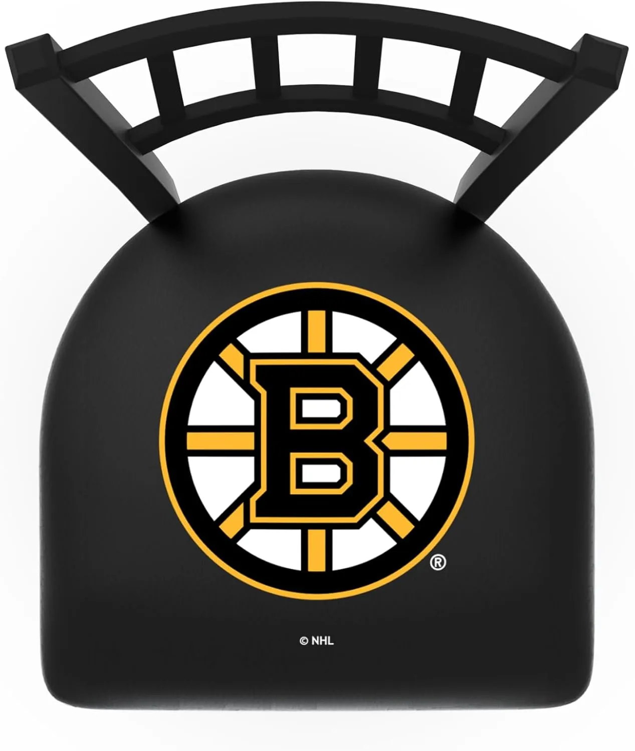 L018 Boston Bruins 36" Swivel Bar Stool with Black Wrinkle Finish