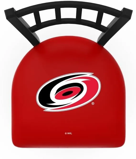 L018 Carolina Hurricanes 36" Swivel Bar Stool with Black Wrinkle Finish
