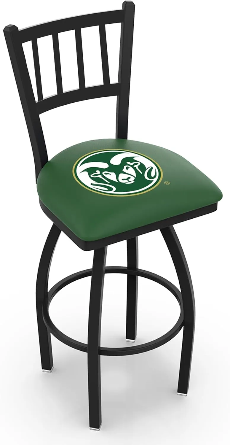 L018 Colorado State 36" Swivel Bar Stool with Black Wrinkle Finish