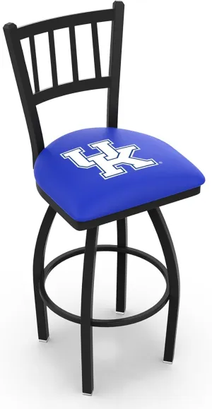L018 Kentucky UK 25" Swivel Counter Stool with Black Wrinkle Finish