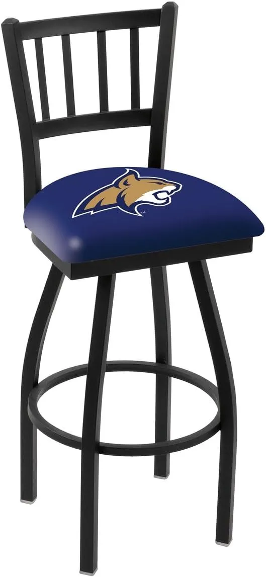 L018 Montana State 25" Swivel Counter Stool with Black Wrinkle Finish