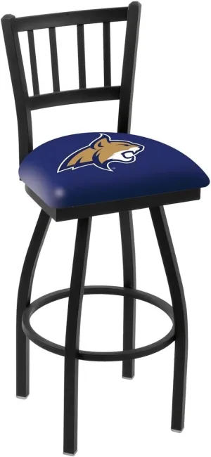 L018 Montana State 25" Swivel Counter Stool with Black Wrinkle Finish