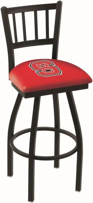 L018 North Carolina State 36" Swivel Bar Stool with Black Wrinkle Finish