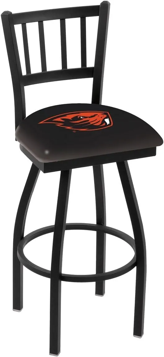 L018 Oregon State 30" Swivel Bar Stool with Black Wrinkle Finish