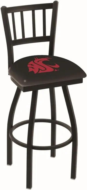 L018 Washington State 30" Swivel Bar Stool with Black Wrinkle Finish