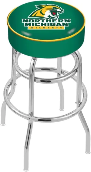 L7C1 Northern Michigan 30" Double-Ring Swivel Bar Stool with Chrome Finish