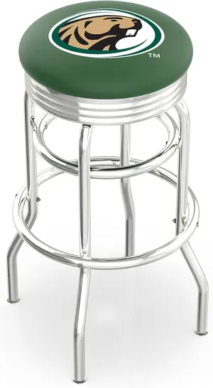 L7C3C Bemidji State 25" Double-Ring Swivel Counter Stool with Chrome Finish