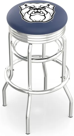 L7C3C Butler 25" Double-Ring Swivel Counter Stool with Chrome Finish