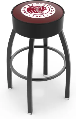 L8B1 Indian Motorcycle 30" Swivel Bar Stool with Black Wrinkle Finish
