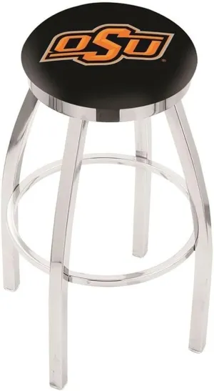 L8C2C Oklahoma State 30" Swivel Bar Stool with Chrome Finish