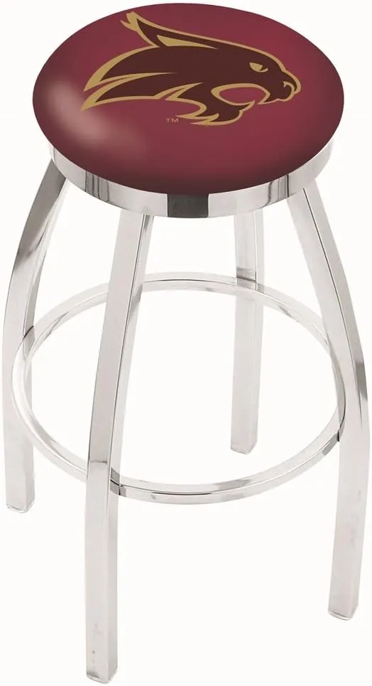 L8C2C Texas State 30" Swivel Bar Stool with Chrome Finish