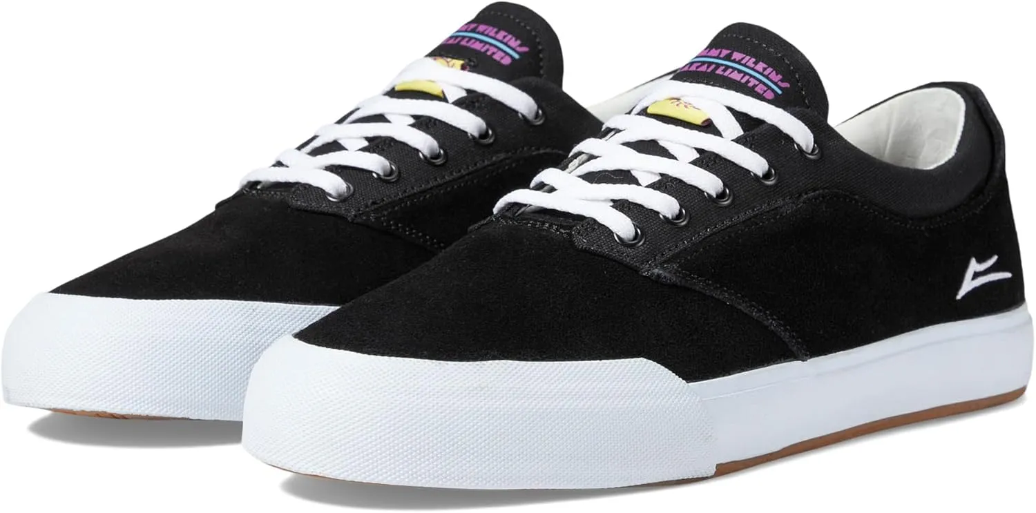 Lakai Wilkins Men's Skateboarding Shoes, Black Suede, 5.5