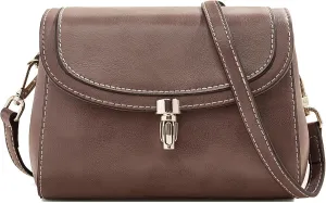 LAORENTOU Vegan Leather Top-handle Crossbody Bag for Women Satchel Trendy Handbags Printed Purse