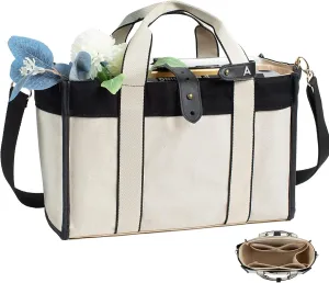 Large Canvas Tote bag for Women -Tote Bag with Compartments -Canvas Bags With Pockets - Teacher Bag - Trave Tote Bag