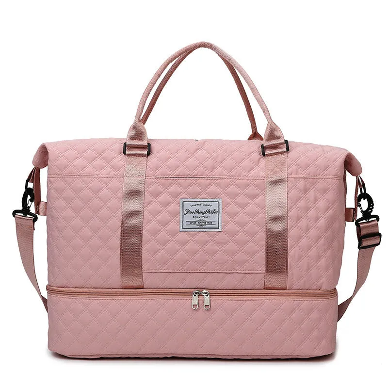 Large Capacity Totes Travel Duffle Bags Dry And Wet Separation Fitness Gym Shoulder Bag For Weekender Overnight Essentials Mommy Handbag