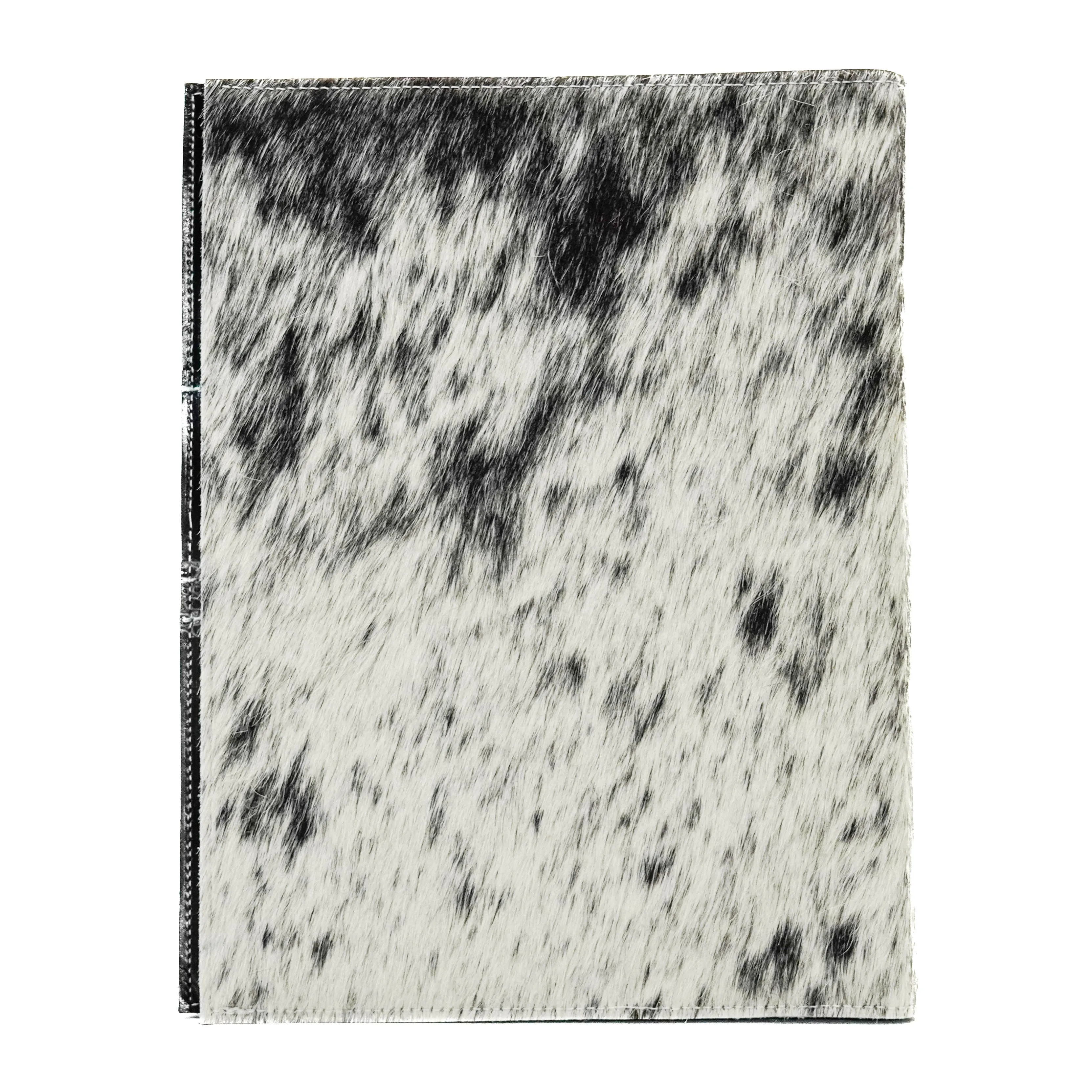 Large Notepad Cover - Black & White w/ Smoke Show Croc