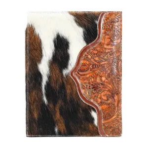 Large Notepad Cover - Tricolor w/ Brandy Tool