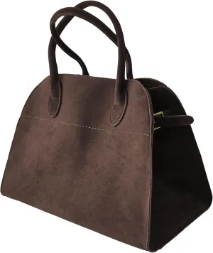 Large Suede Tote Bag For Women,Suede Retro Shoulder Bag,Crossbody Bag Faux Leather Handbag Trendy Work With shoulder strap