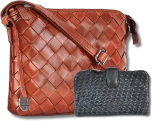 Leather Crossbody bag & Wallets for Women, Wallet for Ladies Zipper Coin Purse