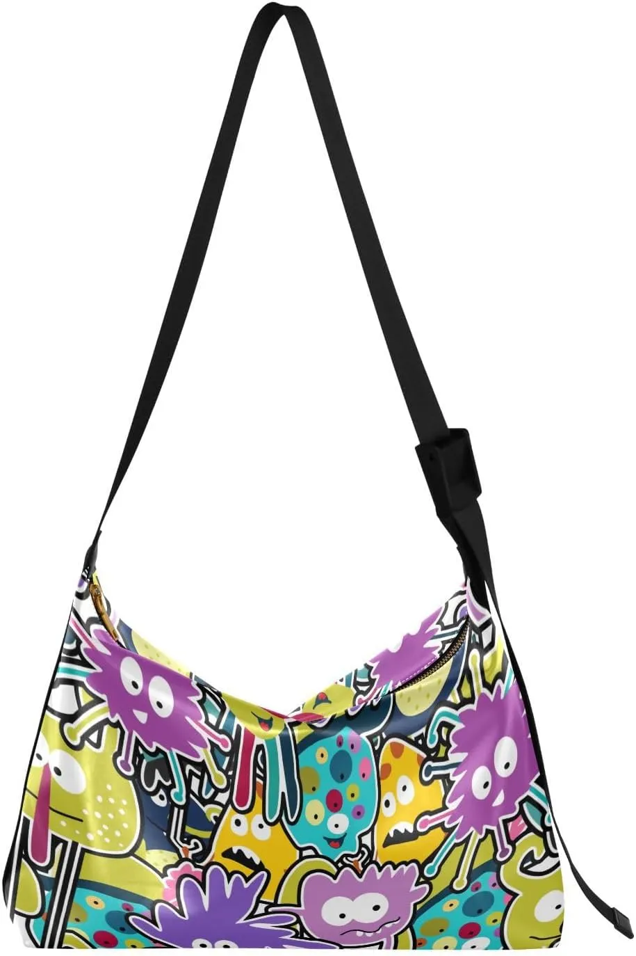 Leather Crossbody Shoulder Tote Bag for Women and Men W/Multi-pocket Casual Purse Messenger Bags Travel Work Multicolor 1